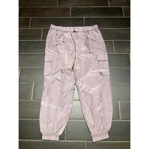 NWT Fabletics Parachute Pants Purple Size XXL